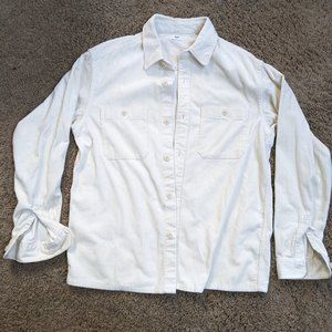 Uniqlo Corduroy LS Button Up (Cream)